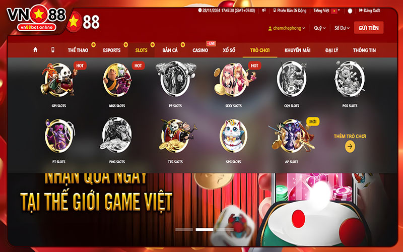 Slot Game VN88 | Cược Nhỏ Thắng Lớn Đẳng Cấp